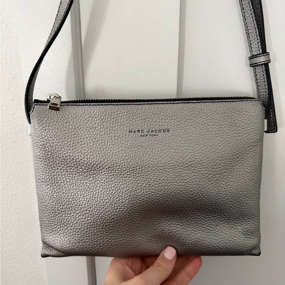 Marc Jacobs Metallic Silver Shoulder Bag
